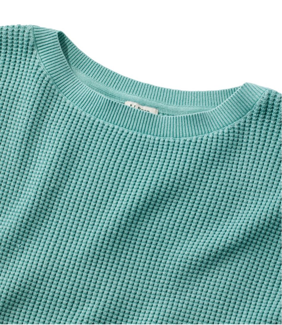 Women's Sunwashed Waffle Sweater Pullover