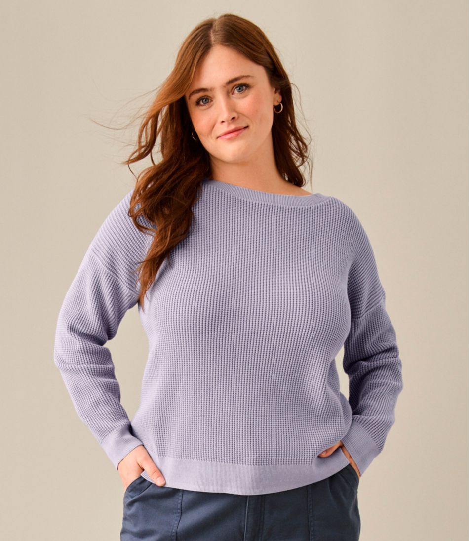 Women's Sunwashed Waffle Sweater Pullover
