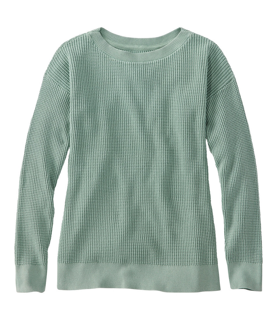 Women's Sunwashed Waffle Sweater Pullover