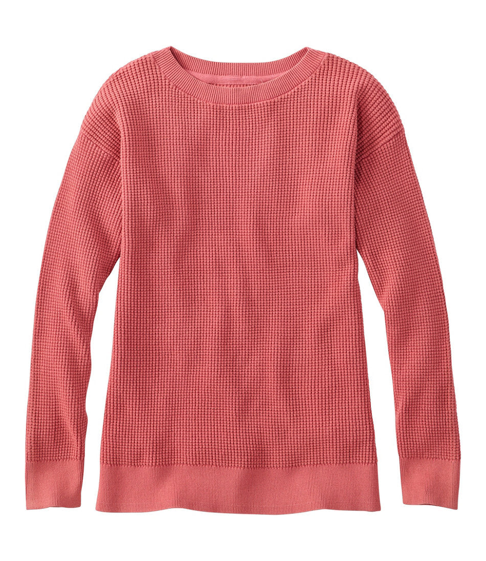 Women's Sunwashed Waffle Sweater Pullover