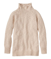 Women's Cotton Ragg Sweater Funnelneck Pullover