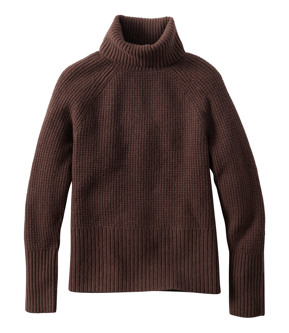 Women's SuperSoft Waffle Sweater Turtleneck