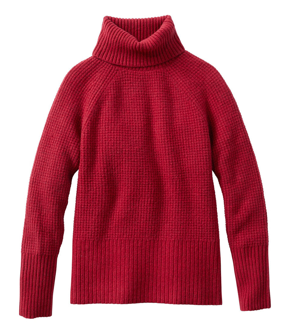 Women's SuperSoft Waffle Sweater Turtleneck