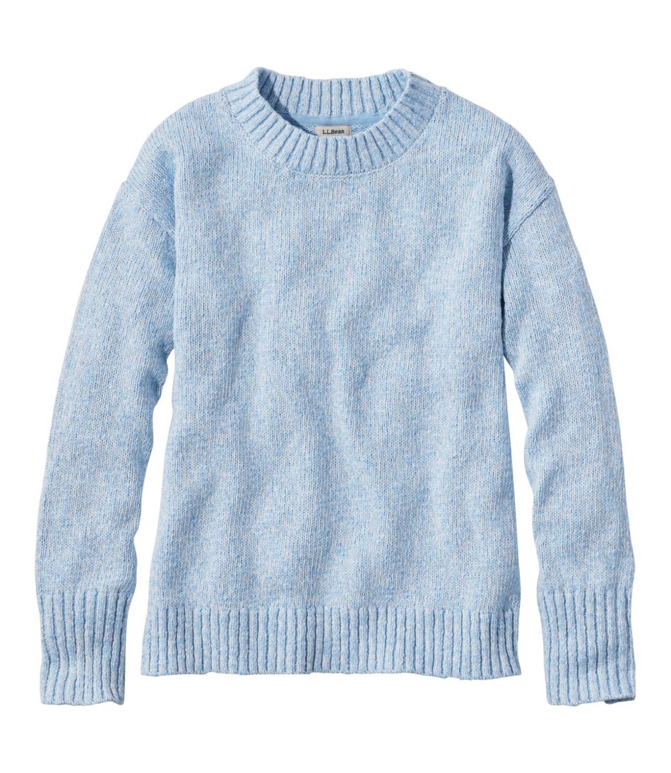 Crewneck Women's Cotton Ragg Sweater