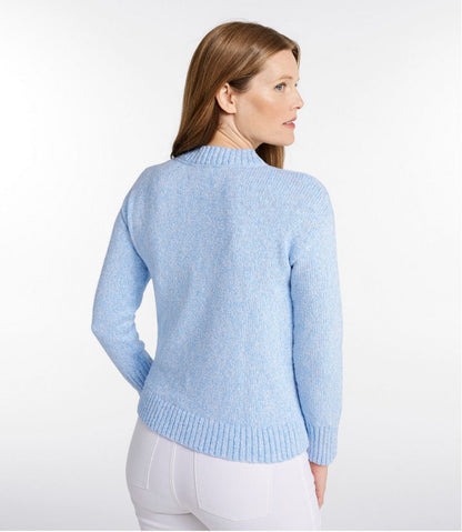 Women's Cotton Ragg Sweater, Crewneck
