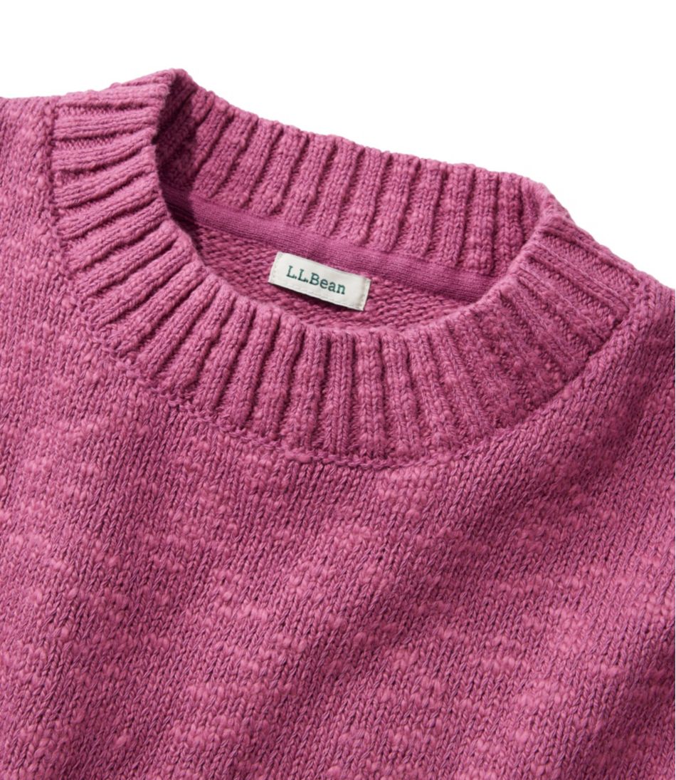 Crewneck Women's Cotton Ragg Sweater
