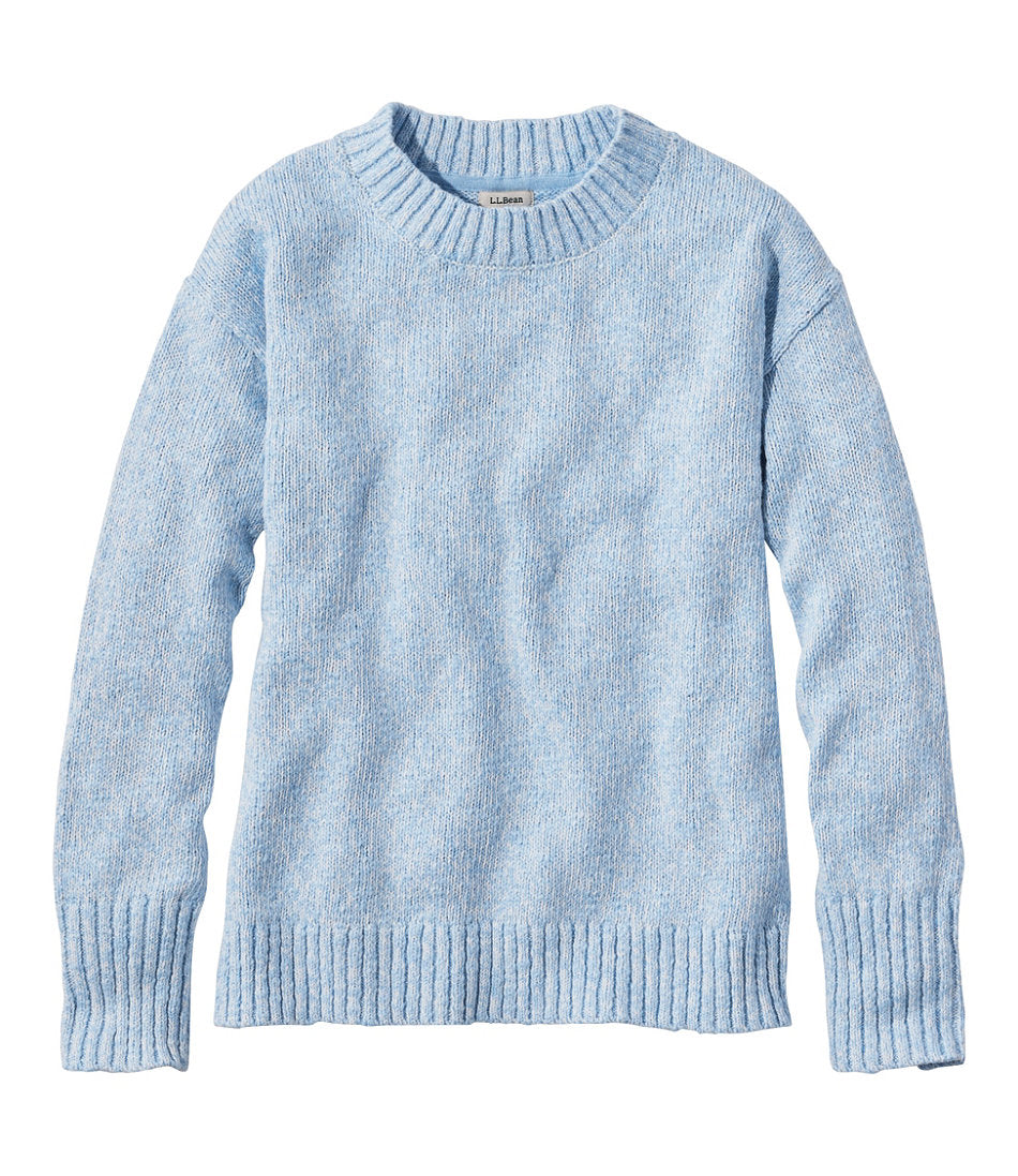 Crewneck Women's Cotton Ragg Sweater
