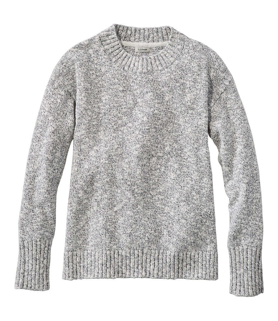 Crewneck Women's Cotton Ragg Sweater