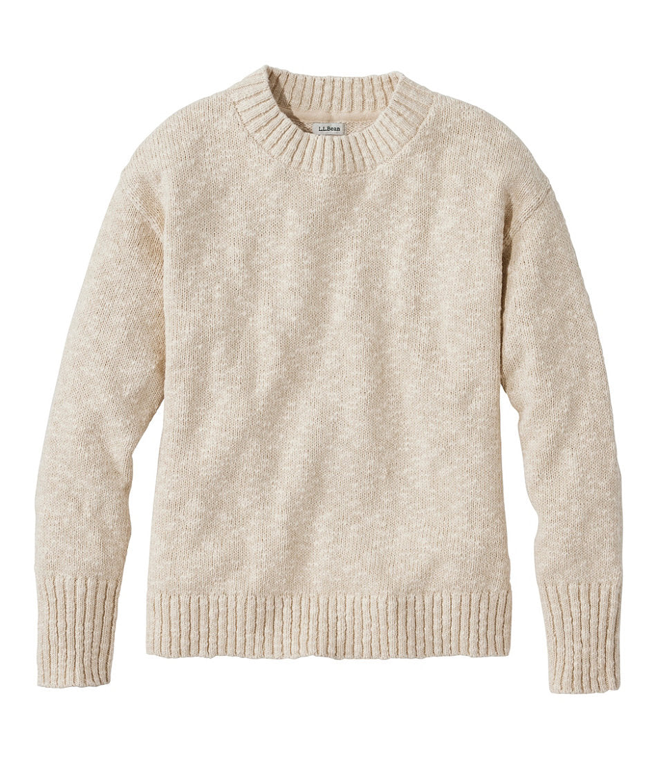 Crewneck Women's Cotton Ragg Sweater