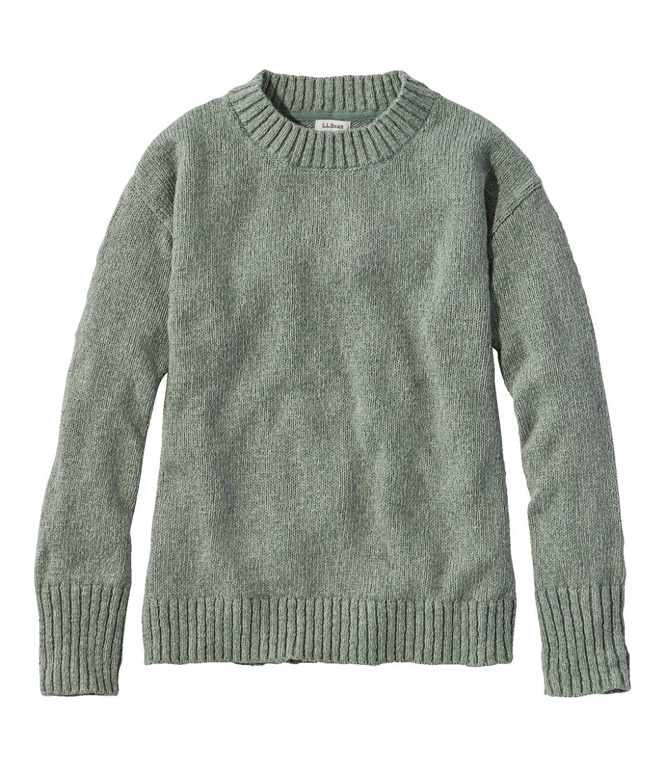Crewneck Women's Cotton Ragg Sweater