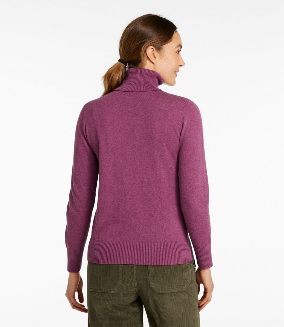 Turtleneck Women's Cotton/Cashmere Sweater