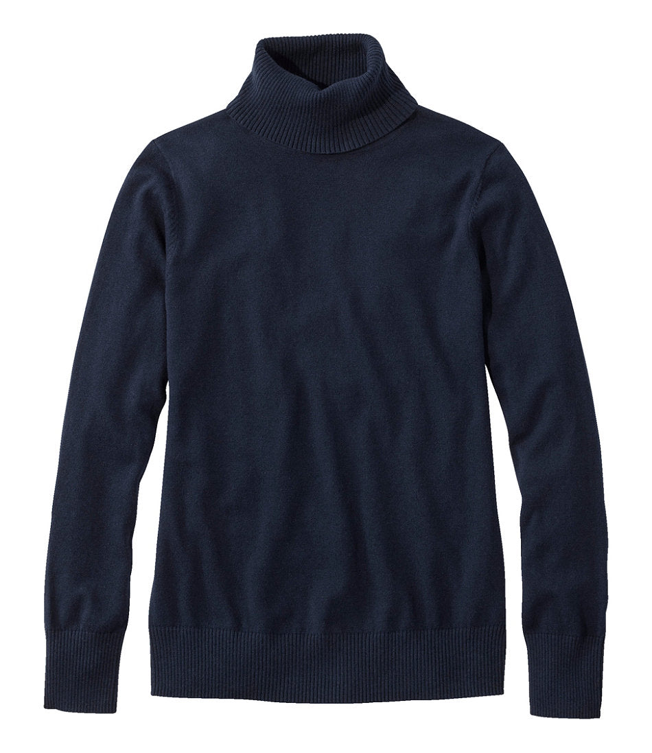 Turtleneck Women's Cotton/Cashmere Sweater