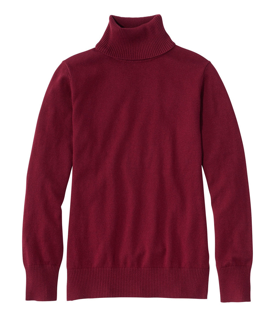 Turtleneck Women's Cotton/Cashmere Sweater