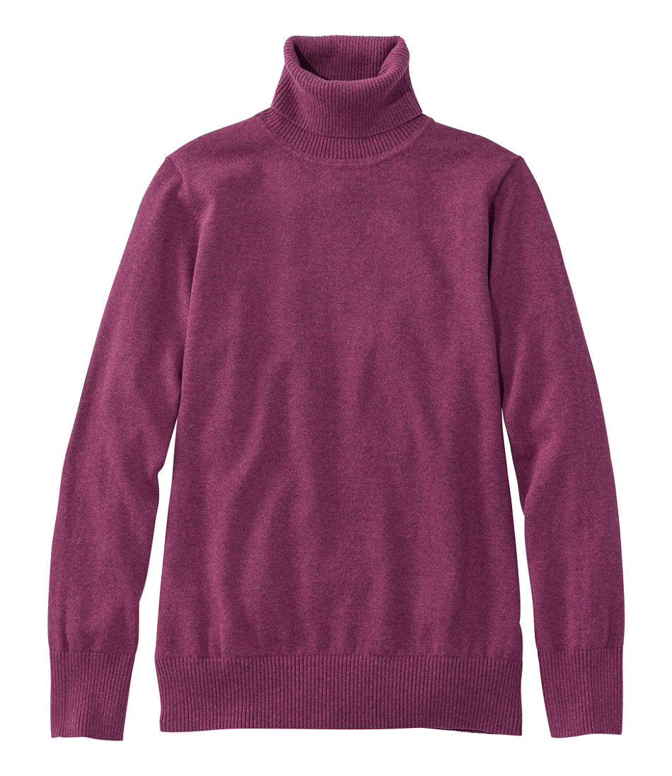 Turtleneck Women's Cotton/Cashmere Sweater