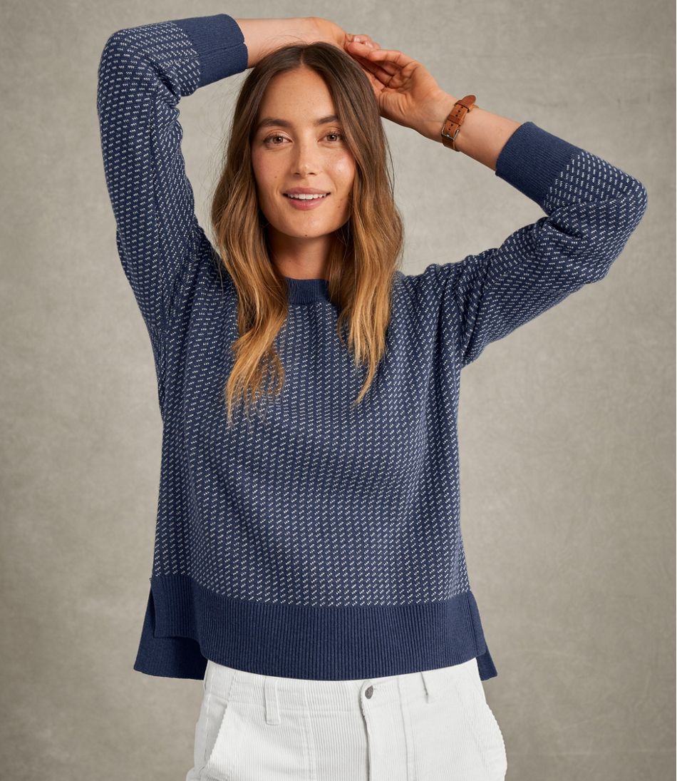 Women's Wicked Soft Cotton/Cashmere Crewneck Sweater Pattern