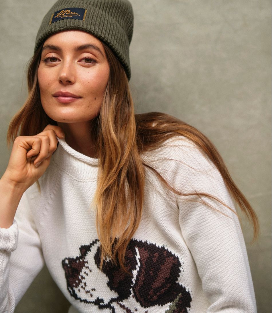 Women's Signature Original Cotton Sweater Rollneck Novelty