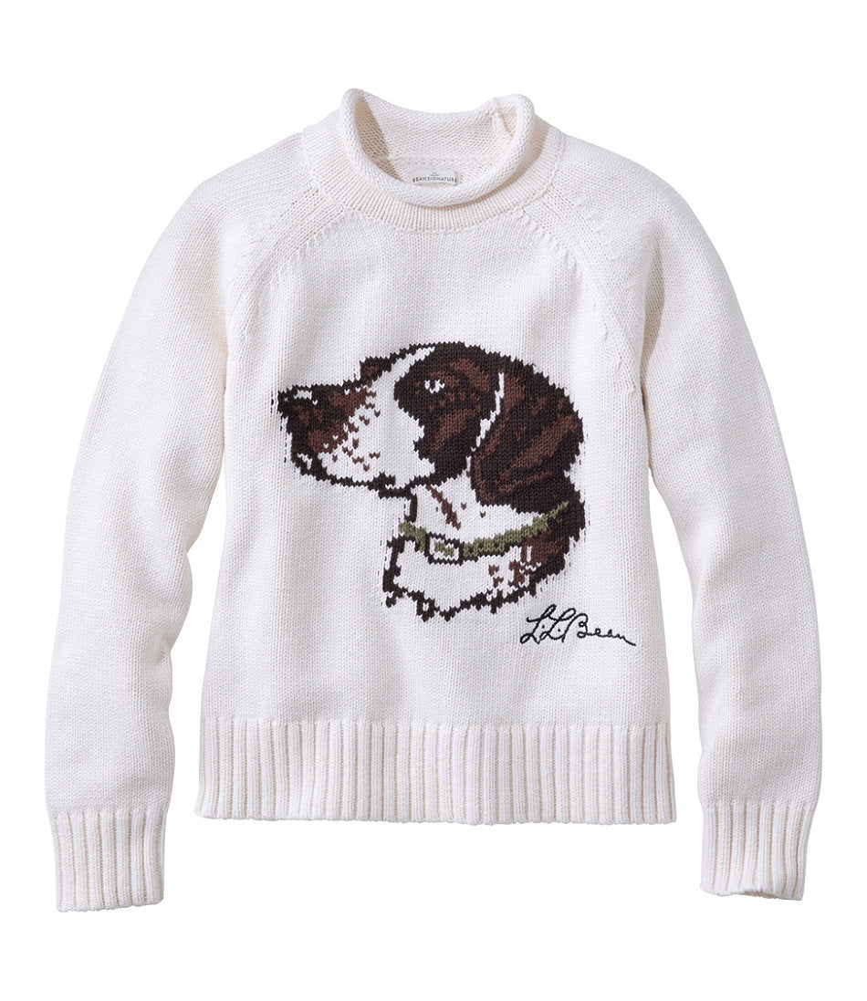 Women's Signature Original Cotton Sweater Rollneck Novelty