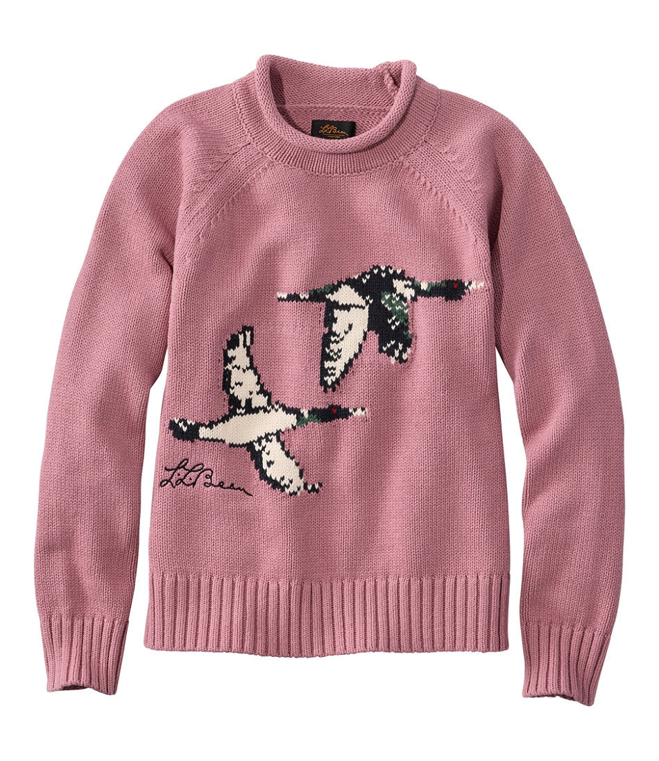 Women's Signature Original Cotton Sweater Rollneck Novelty