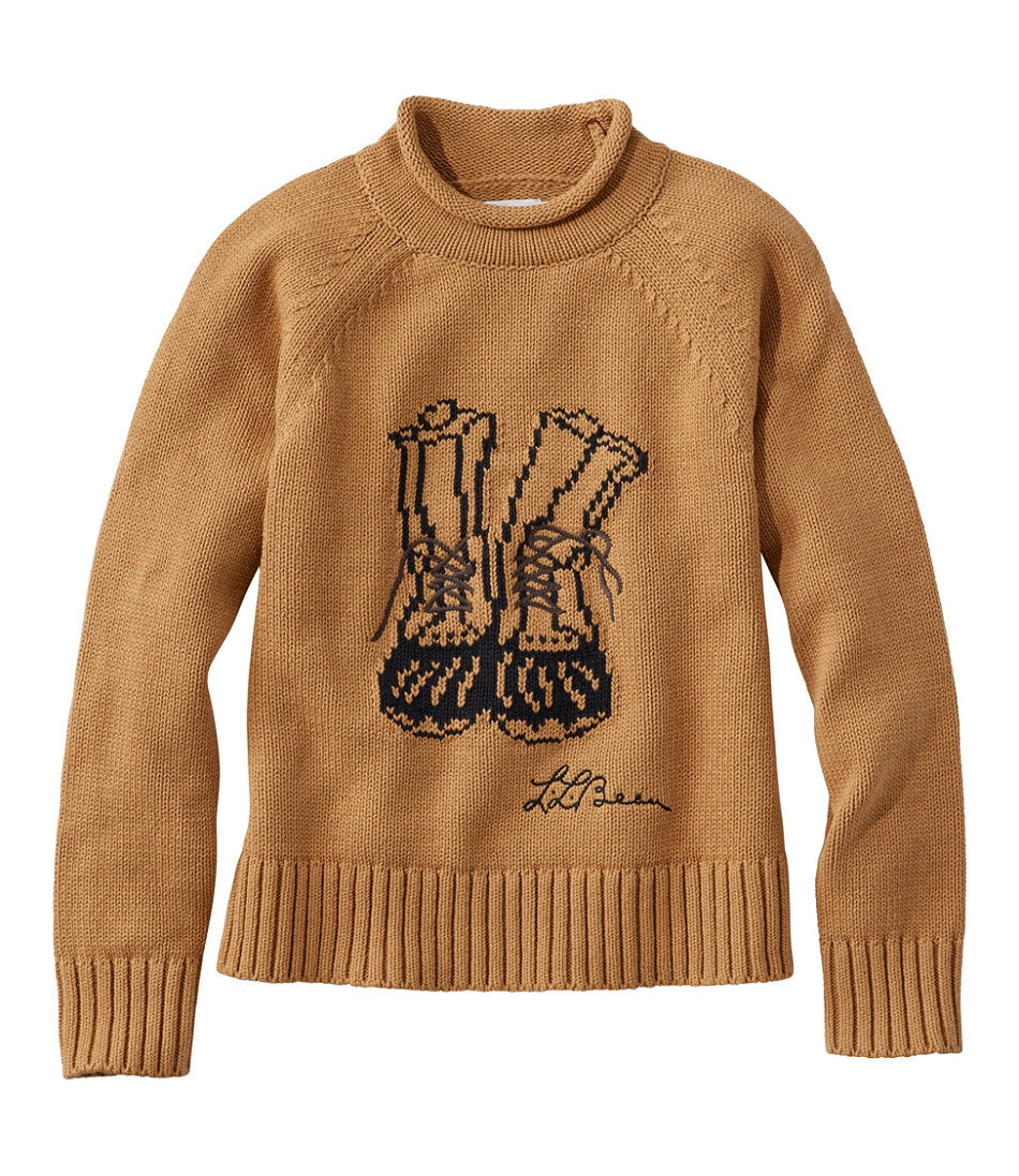 Women's Signature Original Cotton Sweater Rollneck Novelty