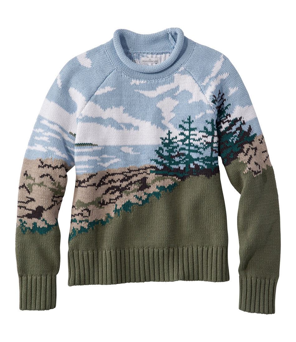 Women's Signature Original Cotton Sweater Rollneck Novelty