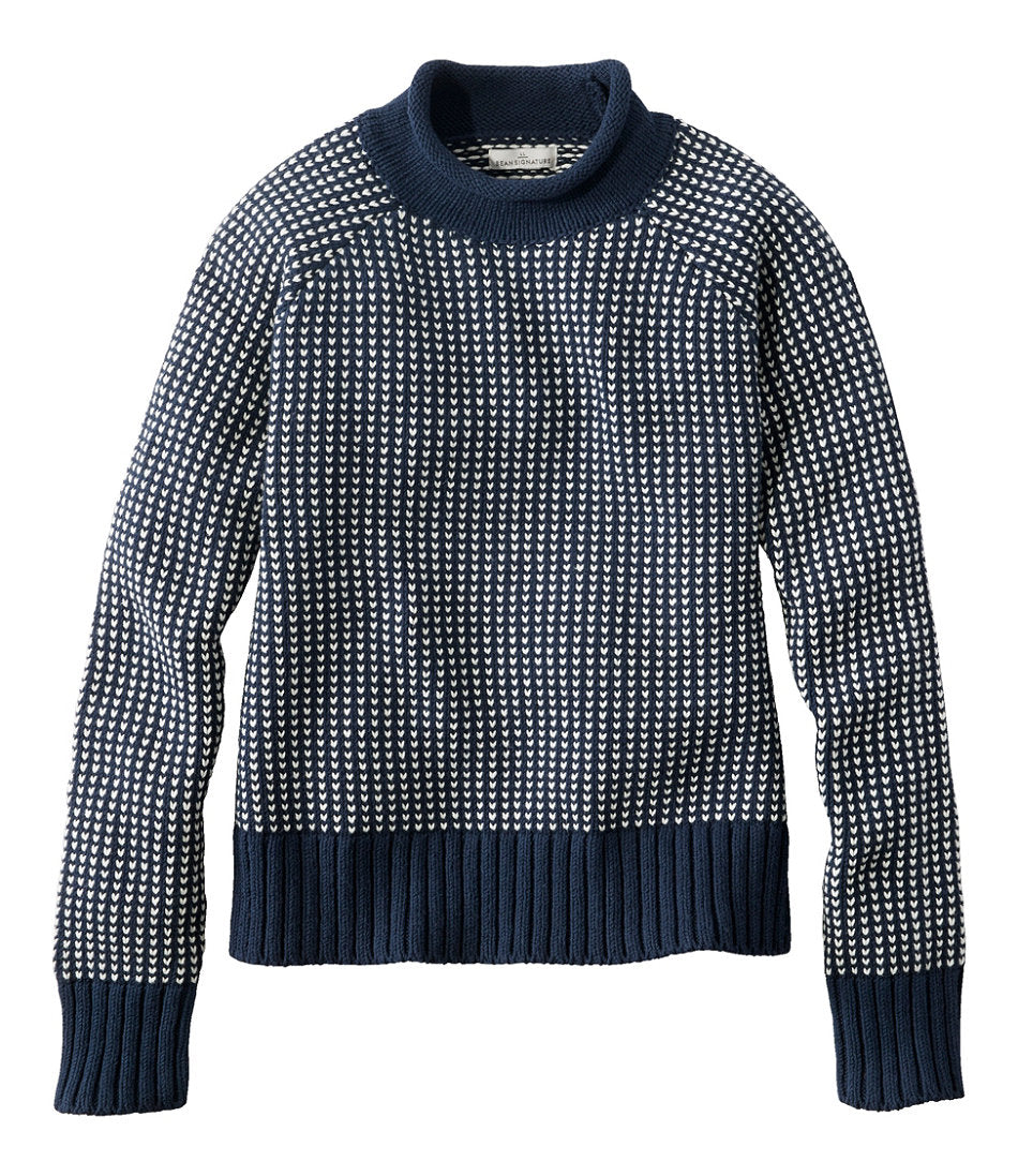 Women's Signature Original Cotton Sweater Rollneck Novelty