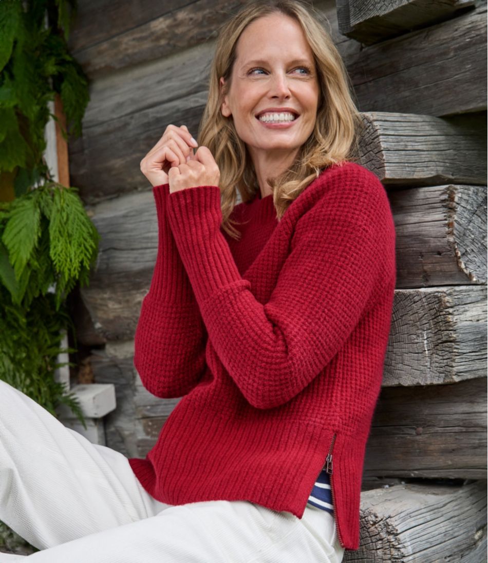 Women's SuperSoft Waffle Sweater Crewneck