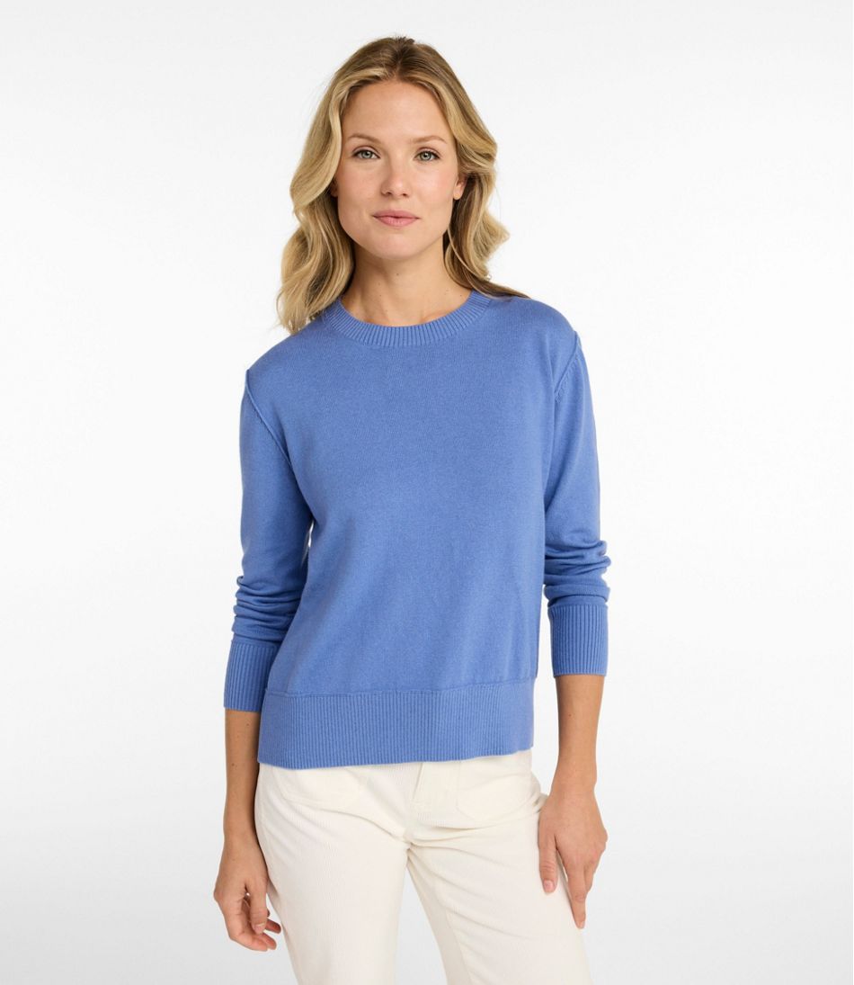 Women's Cotton/Cashmere Sweater Crewneck