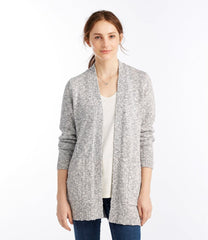 Open Cardigan Women's Cotton Ragg Sweater
