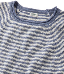 Women's Midweight Cotton Slub Rollneck Pullover Stripe