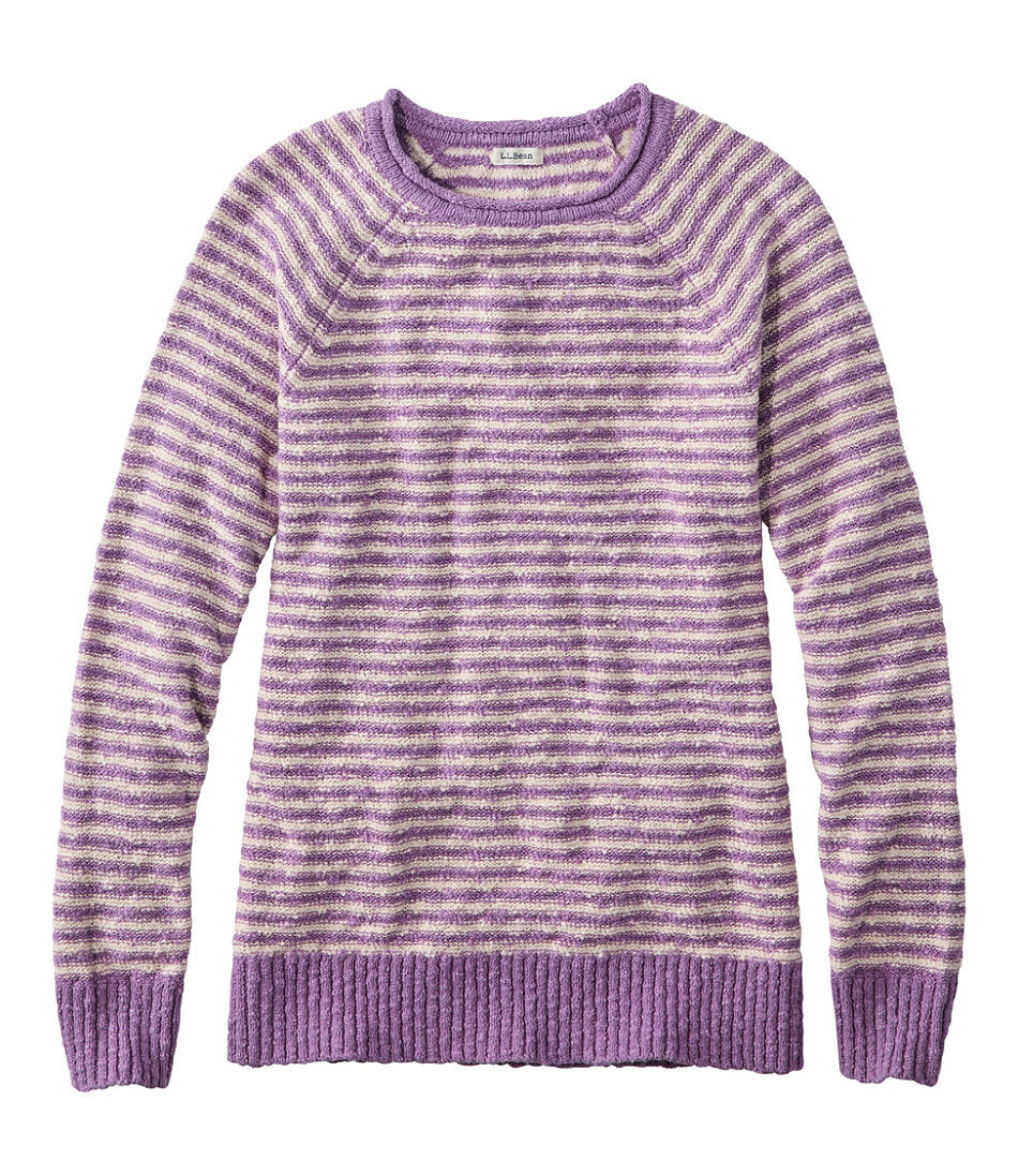 Women's Midweight Cotton Slub Rollneck Pullover Stripe