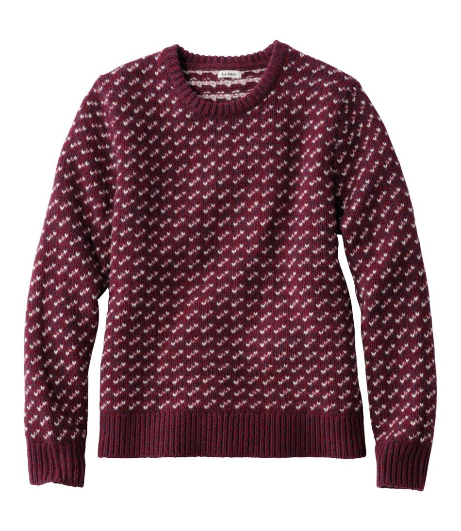 Crewneck Bird's-Eye Women's Bean's Classic Ragg Wool Sweater