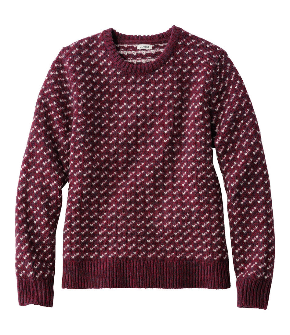 Crewneck Bird's-Eye Women's Bean's Classic Ragg Wool Sweater