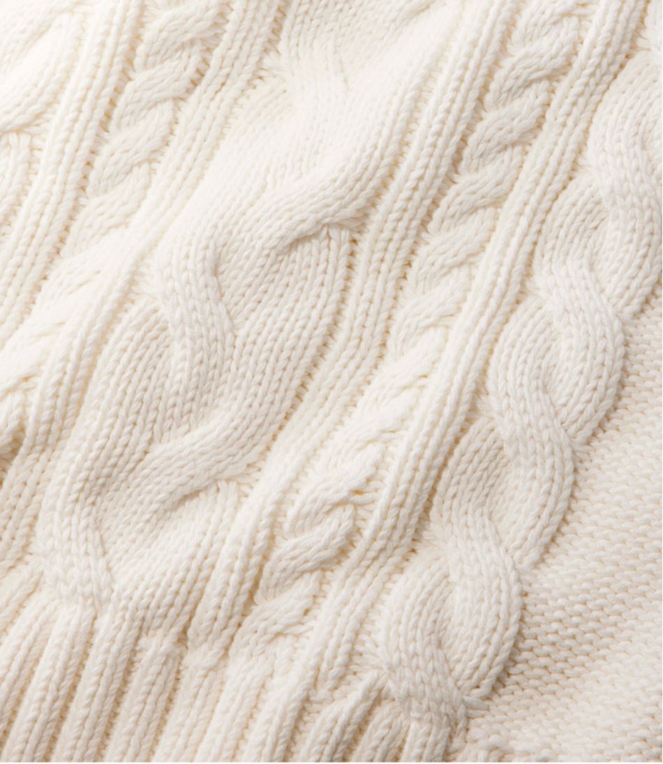 Crewneck Women's Double L® Cable Sweater