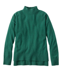 Women's Classic Cashmere Sweater Relaxed Mockneck