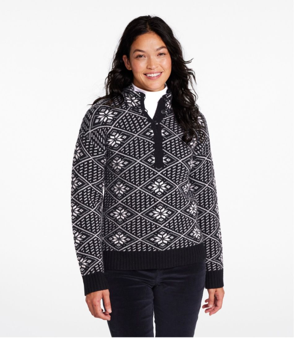 Fair Isle Women's Signature Kingfield Merino Wool Sweater