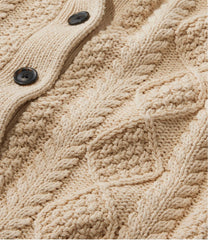 Short Cardigan Women's Signature Cotton Fisherman Sweater