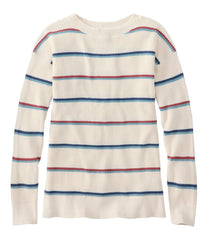 Pullover Stripe Women's Sunwashed Waffle Sweater