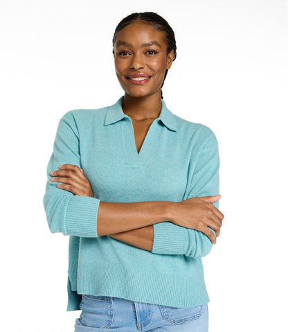 Women's Classic Cashmere Sweater, Relaxed Polo
