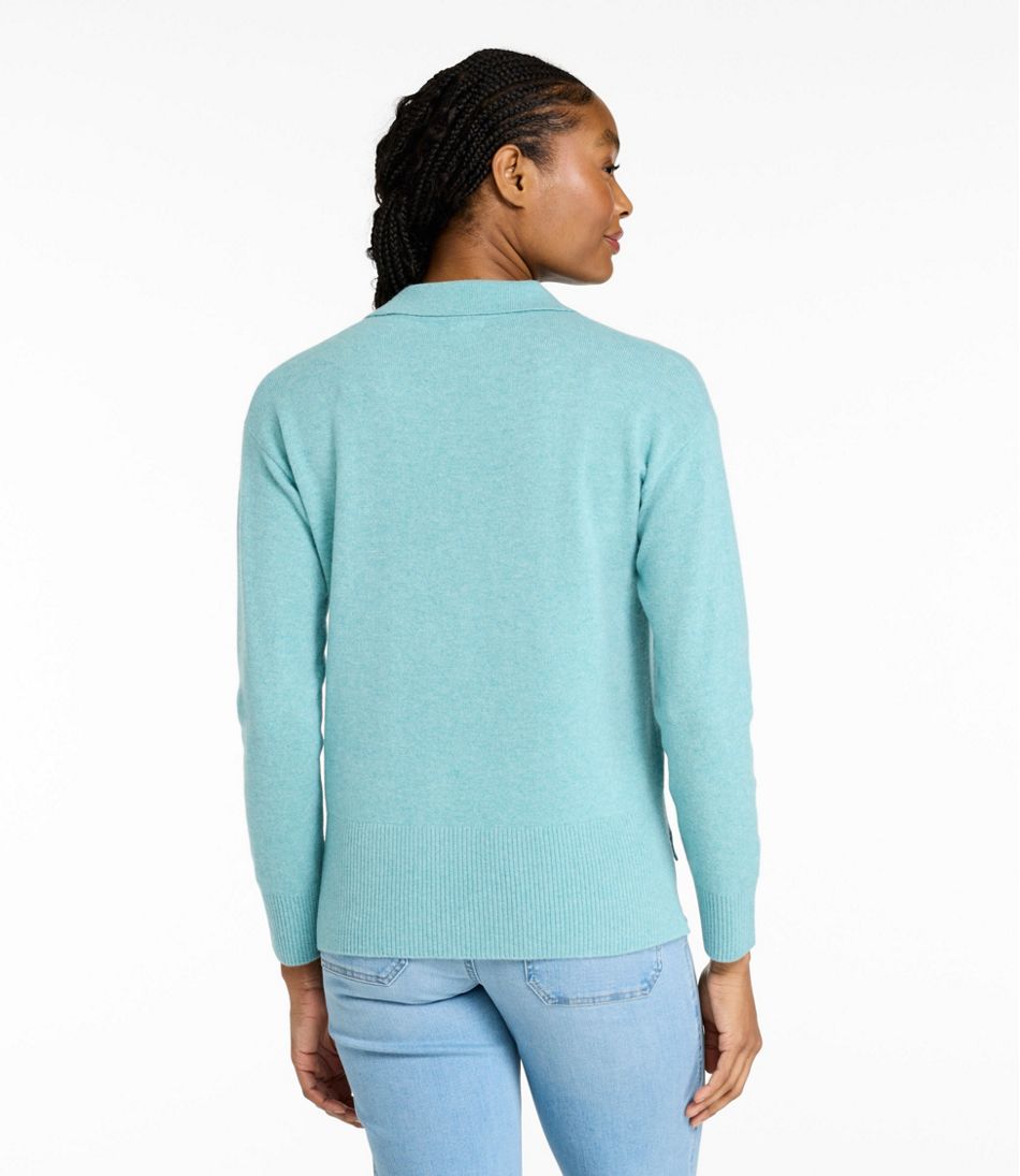 Women's Classic Cashmere Sweater, Relaxed Polo