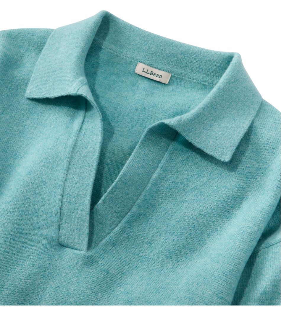 Women's Classic Cashmere Sweater, Relaxed Polo