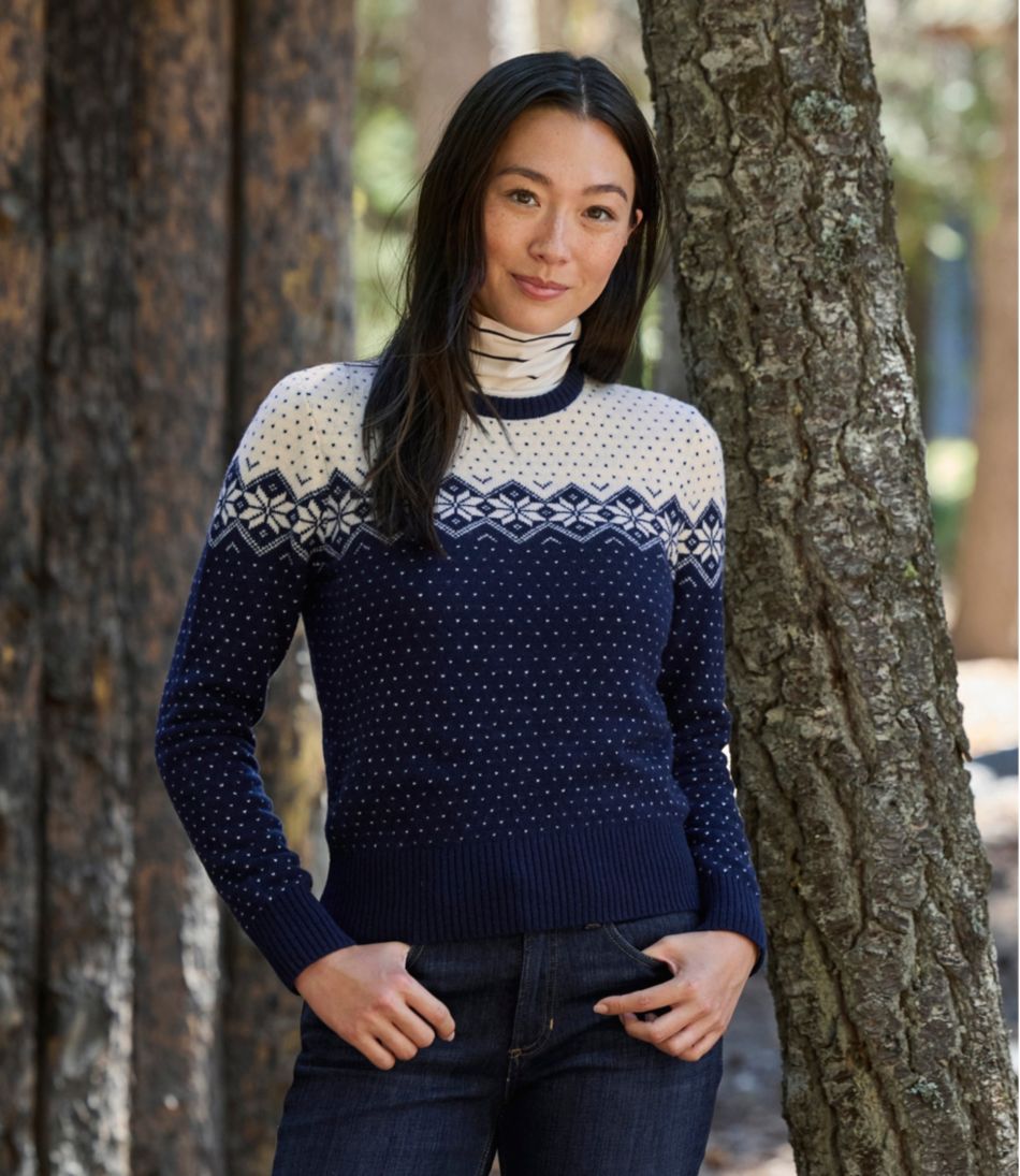 Pullover Novelty Women's Signature Camp Merino Wool Sweater