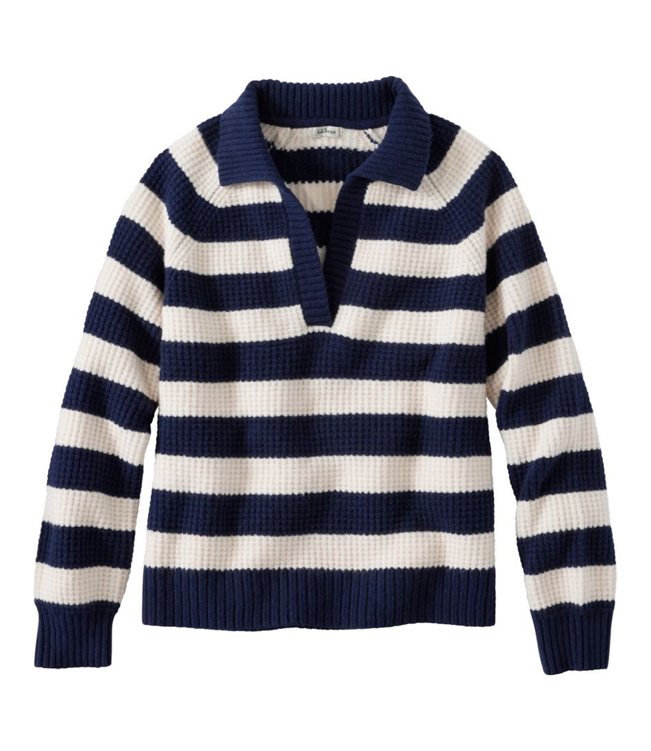 Polo Stripe Women's SuperSoft Waffle Sweater