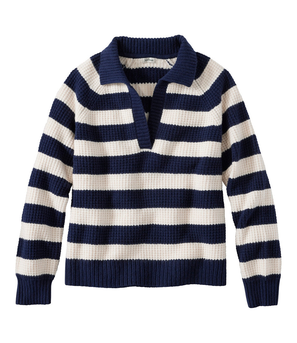 Polo Stripe Women's SuperSoft Waffle Sweater