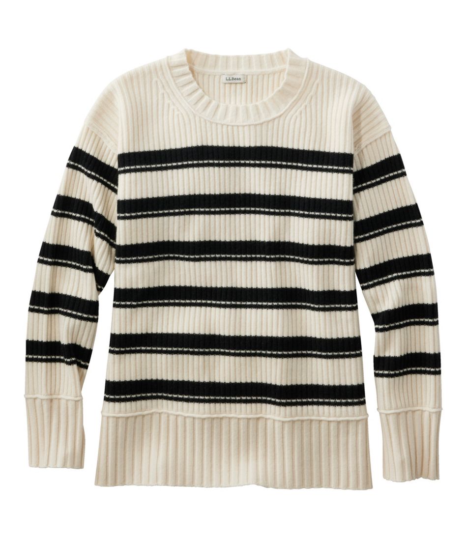 Women's Heritage Heirloom Wool/Cashmere Sweater Crewneck Stripe