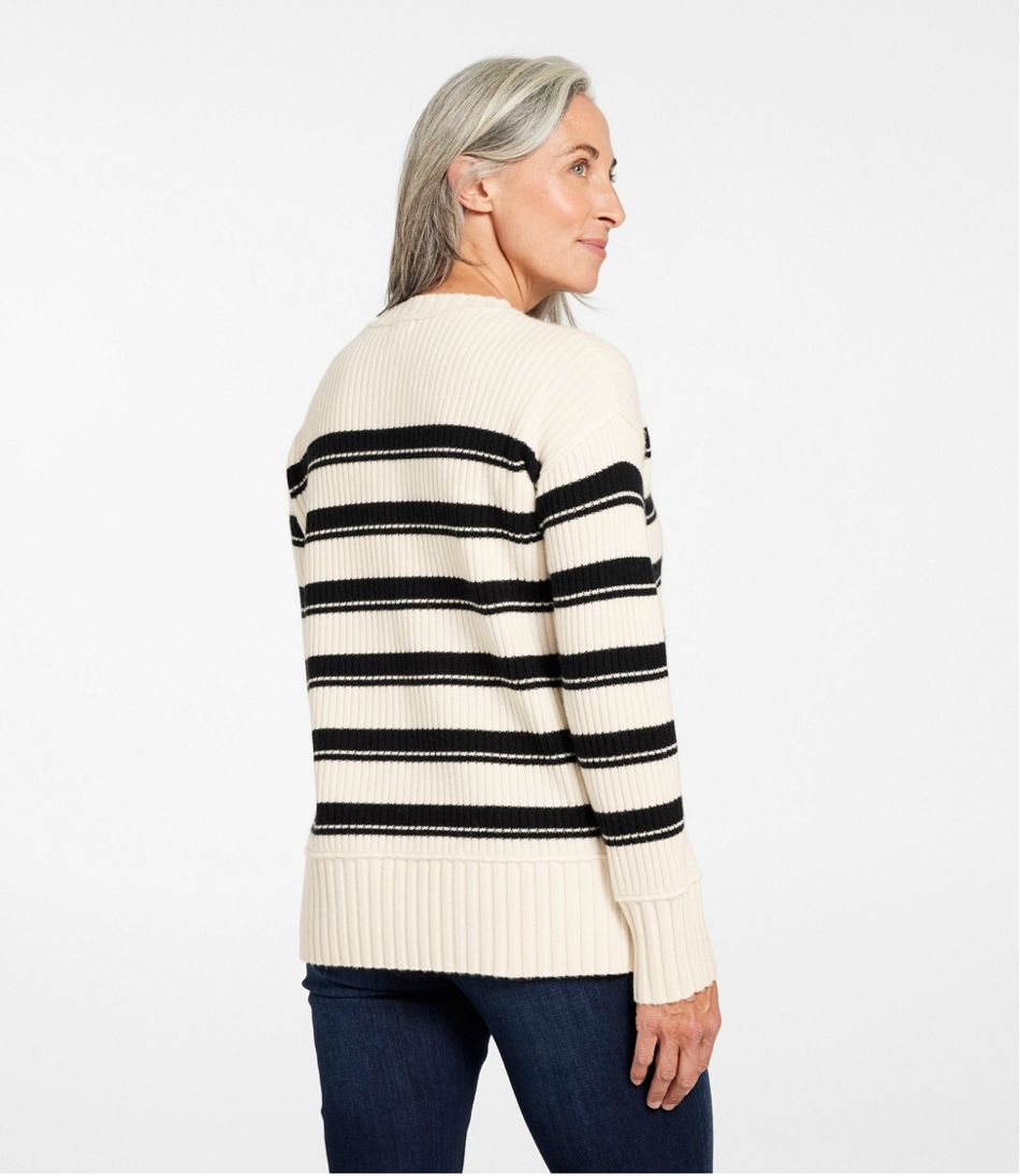 Women's Heritage Heirloom Wool/Cashmere Sweater Crewneck Stripe