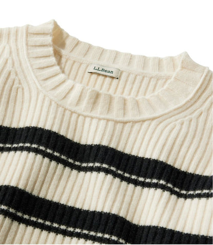 Women's Heritage Heirloom Wool/Cashmere Sweater, Crewneck Stripe