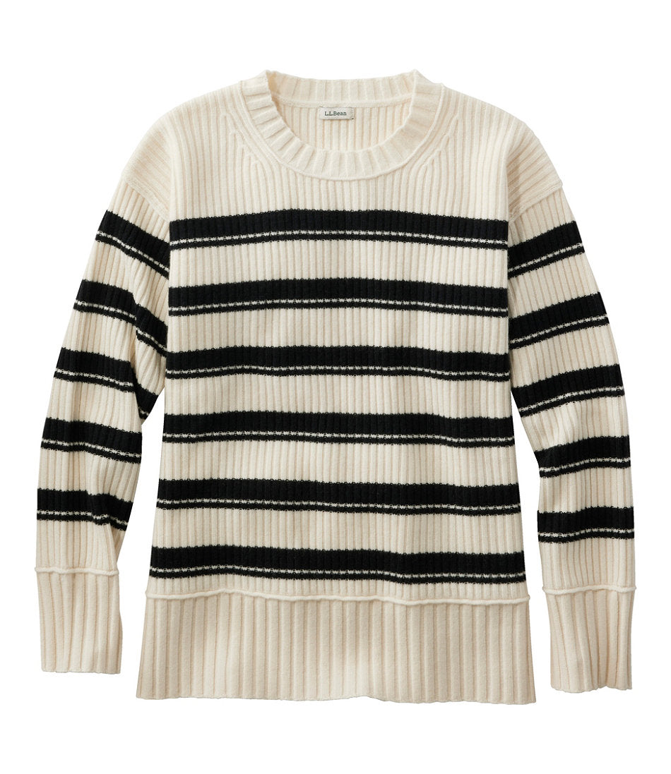 Women's Heritage Heirloom Wool/Cashmere Sweater Crewneck Stripe