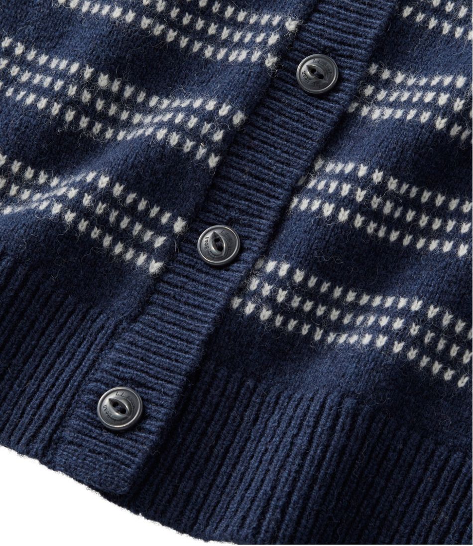 Women's Bean's Classic Ragg Wool Sweater, Button-Front Cardigan Novelty