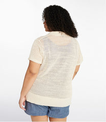 Polo Women's Organic Cotton Slub Pointelle Sweater