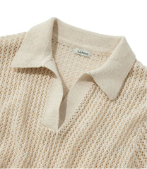 Polo Women's Organic Cotton Slub Pointelle Sweater